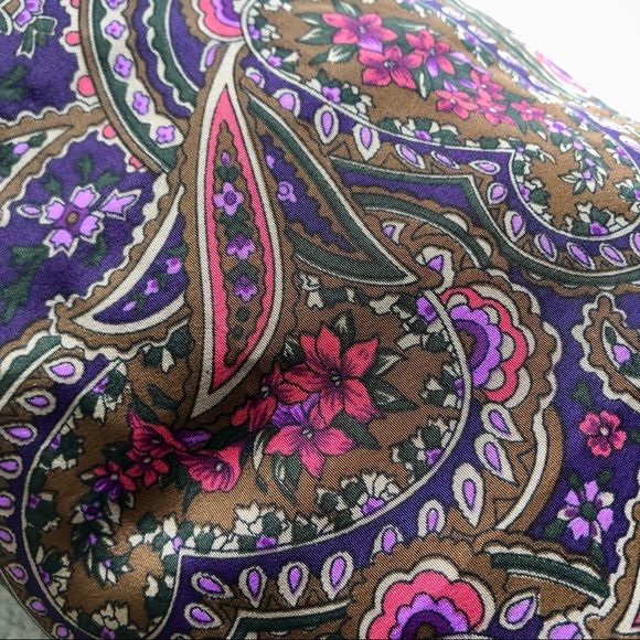 One-of-a-kind Paisley Slippery Skirt size L - Picture 8 of 8